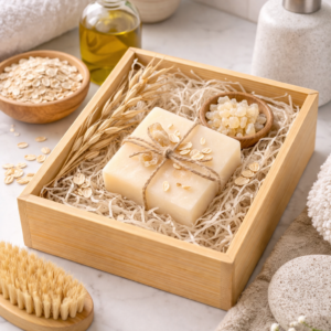 صابونة الحليب و الشوفان والورد ولبان الذكر